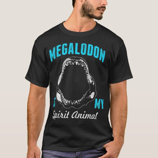 T-shirt Shark Megalodon ooth Fossil Cadeaux paradis capita (Devant)