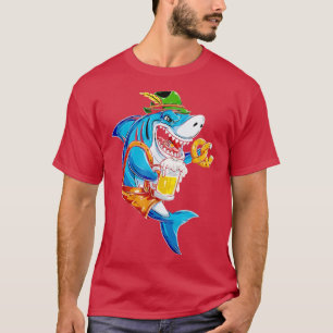 T-shirt Shark Oktoberfest Festival allemand de la bière à 