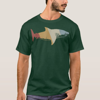 T-shirt Shark Retro Style Vintage