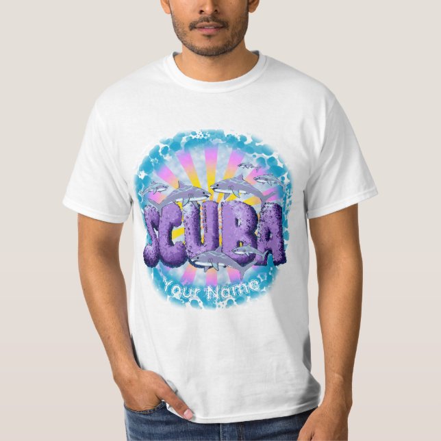 T-shirt Shark Scuba (Devant)