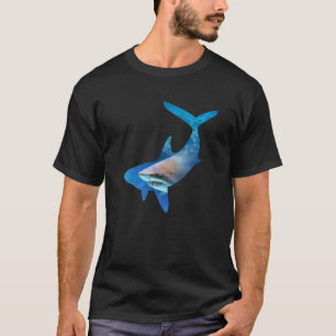 T-shirt Shark Silhouette 01 Hommes Femmes Adulte ::