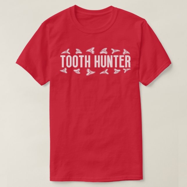 T-shirt Shark Teeth Tooth Hunter Fossil Hunting (Design devant)