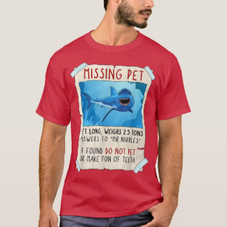 T-shirt Shark Tshirt, Funny Shark, Great White Tee, Requin