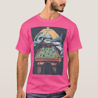 T-shirt Sharks amusants Jouer PiscineRetro Piscine Vintage