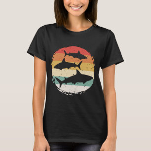 T-shirt Sharks Vintage 80s Retro Vêtements de requins fête