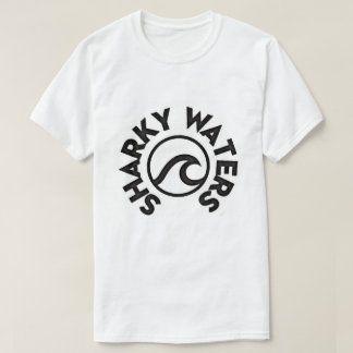 T-shirt Sharky arrose la pièce en t originale de logo