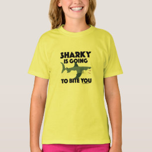 T-shirt Sharky Va Vous Biter Design - La Base Des Filles