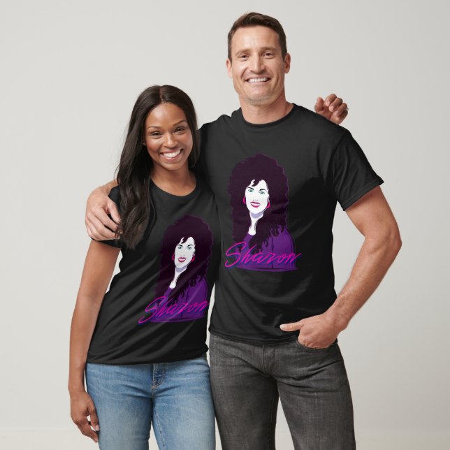 T-shirt Sharon - Photo et nom avec personnalisation (Unisexe)