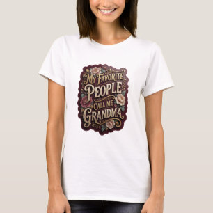 T-shirt Sharp Gold MES GENS PRÉFÉRÉS M'APPELLENT M