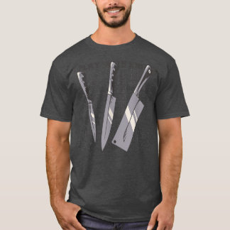 T-shirt Sharp I Jouer avec couteaux Chef Cuisine Knife Com