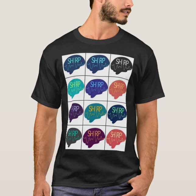 T-shirt SHARP Multi-color Brains (Devant)