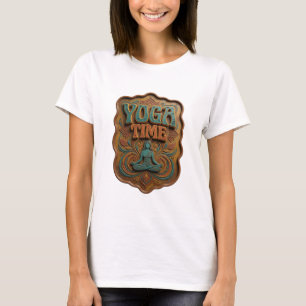 T-shirt Sharp Sarcelle YOGA TIME Vêtement d'art