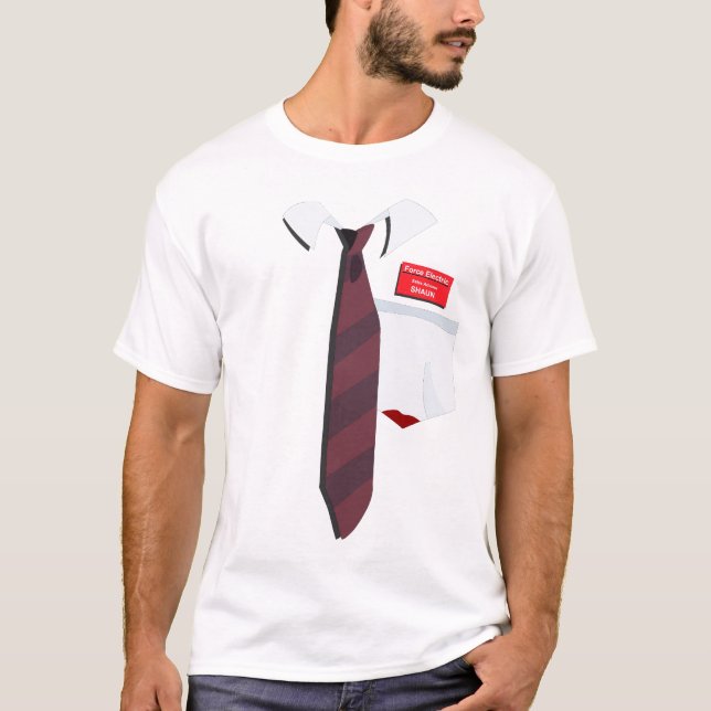 T-shirt Shaun des morts "vous avez le rouge sur vous". (Devant)