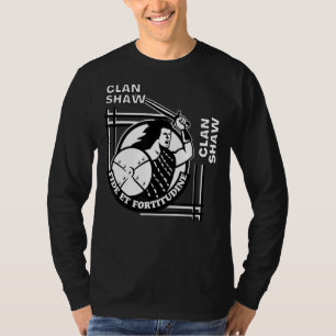 T-shirt Shaw Clan Gaelic Motto Swordsman