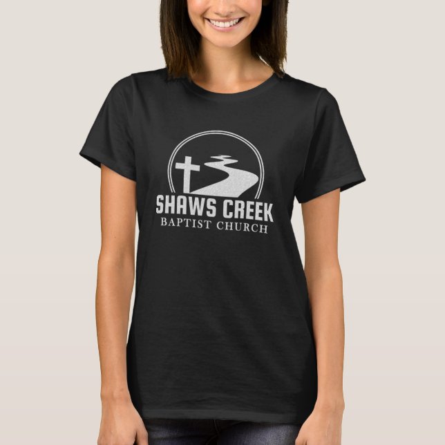 T-shirt Shaws Creek Blanc Grand rondelle foncé femmes (Devant)