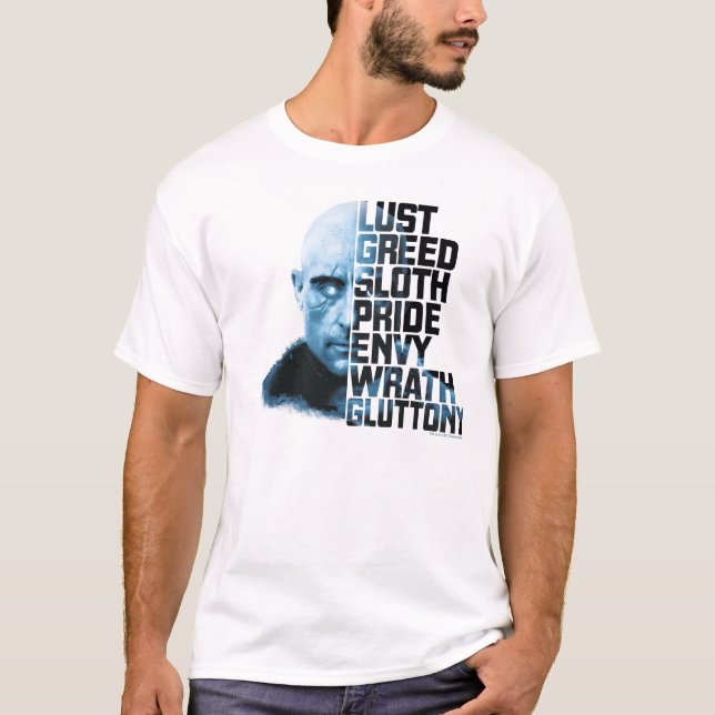 T-shirt SHAZAM ! | Dr Sivana Sept péchés mortels Graphique (Devant)