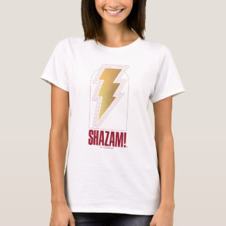 T-shirt SHAZAM ! Furie des dieux | Insigne de boulon de fo