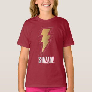 T-shirt SHAZAM ! Furie des dieux Insigne de boulon de fo