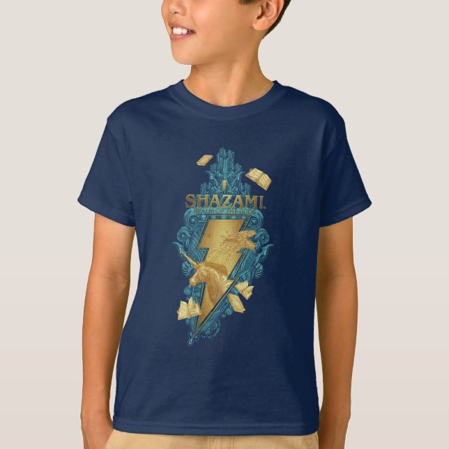 T-shirt SHAZAM ! Furie des dieux | Le royaume des dieux Lo (Devant)