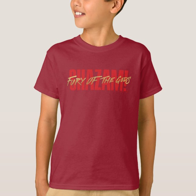 T-shirt SHAZAM ! Furie des dieux | Logo Golden Marker (Devant)