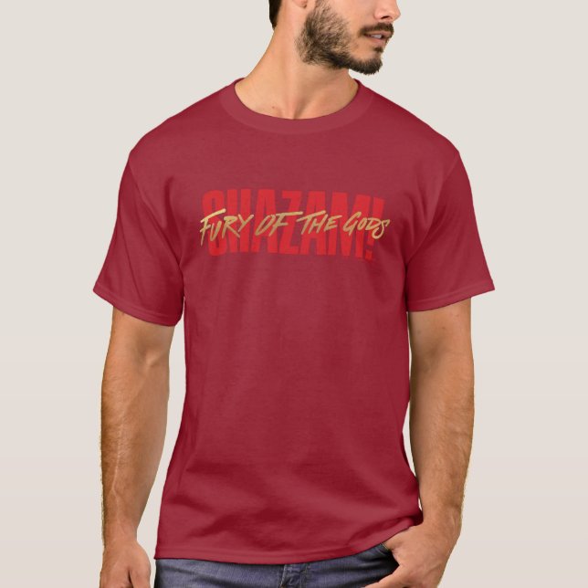 T-shirt SHAZAM ! Furie des dieux | Logo Golden Marker (Devant)