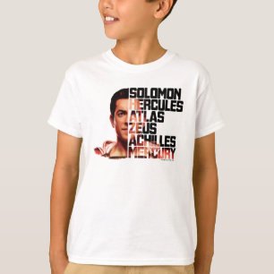 T-shirt SHAZAM ! graphique d'acronymes de plan rapproché