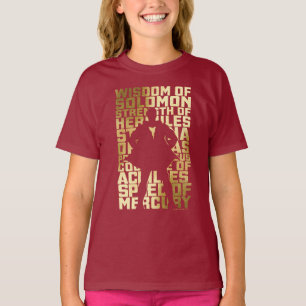 T-shirt SHAZAM ! graphique d'or de typographie de