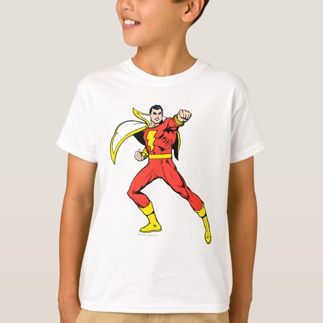 T-shirt Shazam prêt à combattre (Devant)