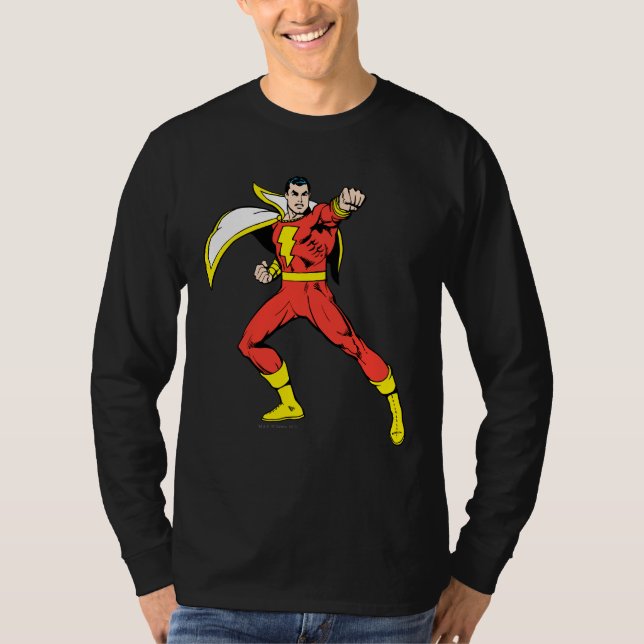 T-shirt Shazam prêt à combattre (Devant)
