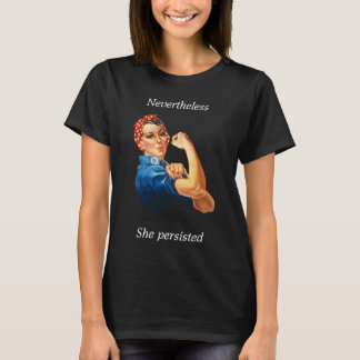 T-Shirt "She Persisted" Relaxé -