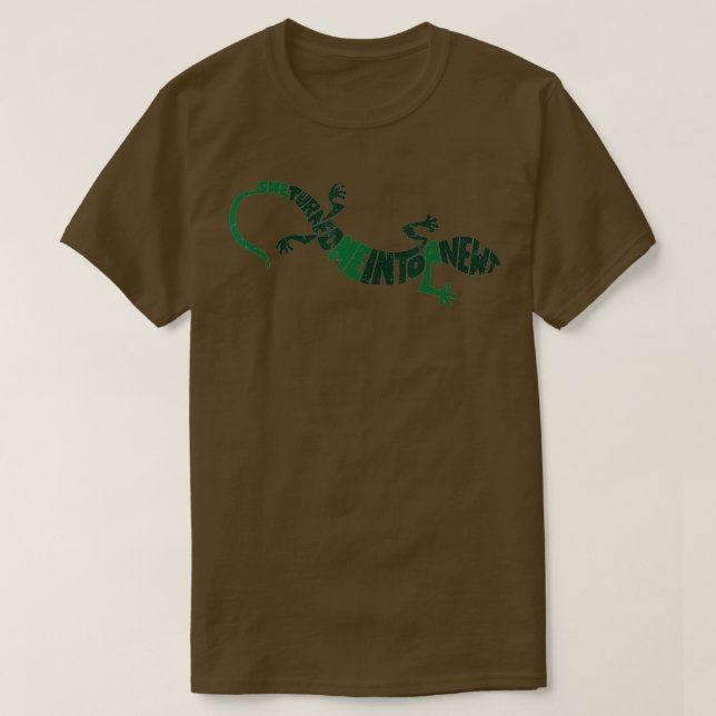 T-shirt She turned me into a Newt  (Design devant)