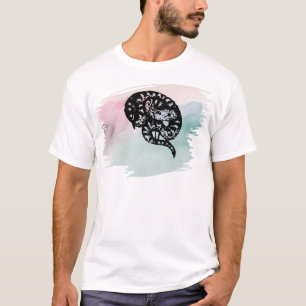 T-shirt Shed the Old Skin Bull Snake on Multi-Color