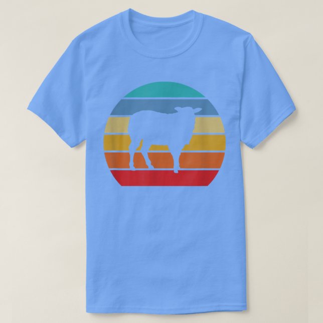 T-shirt Sheep Farmer Farm Animal Retro  (Design devant)