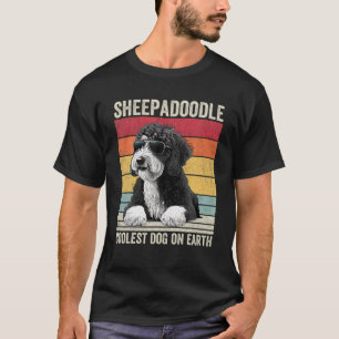 T-shirt Sheepadoodle Chien le plus frais sur Terre Sheepad