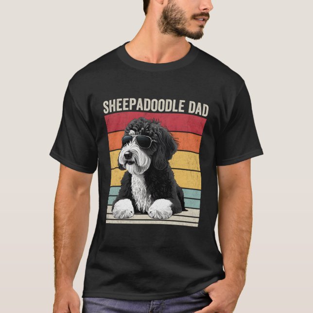T-shirt Sheepadoodle Papa (Devant)