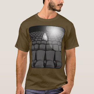 T-shirt Sheet Ghost Haunted Movie Theater Sad Spooky Theat