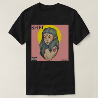 T-shirt "Shel -" pièce en t noire chronique