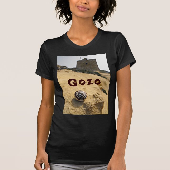T-shirt Shell et tour, Gozo, Malte (Devant)