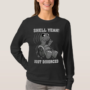 T-shirt Shell Ouais Divorcé Mème de séparation cool Blague
