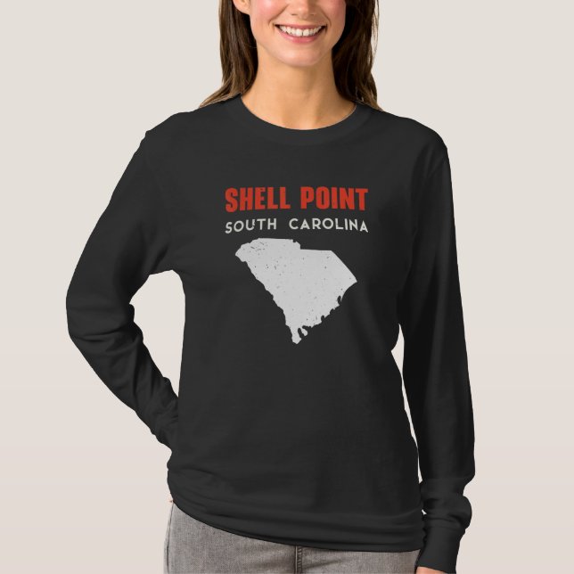 T-shirt Shell Point and Arcadia South Carolina USA State A (Devant)
