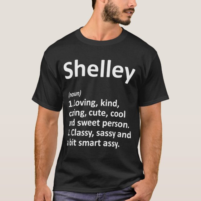 T-shirt Shelley Definition D Funny Birthday  (Devant)