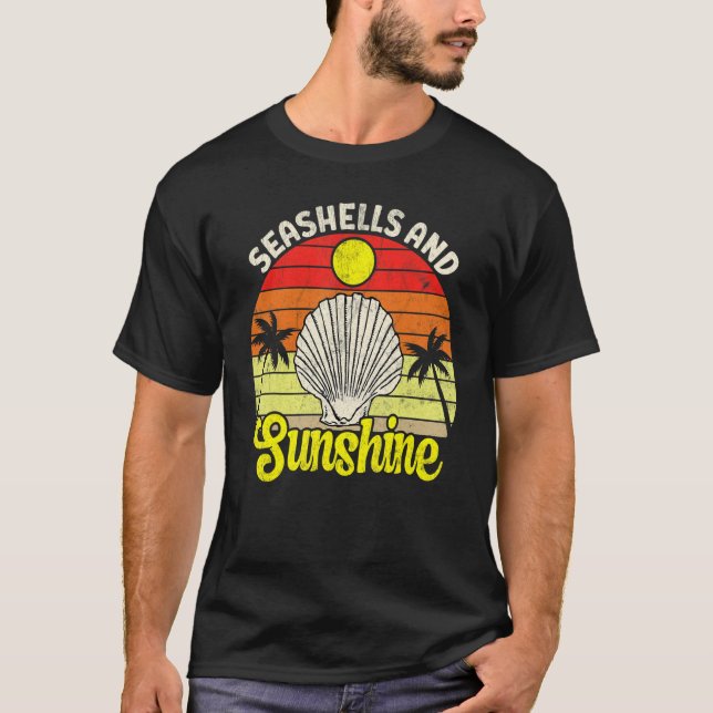 T-shirt Shelling & Beachcombing Shell Hunter  Seashell Col (Devant)