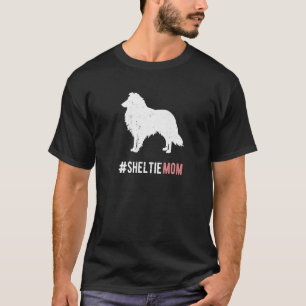 T-shirt Sheltie Chien Maman Amusante Femme Sheltie Chien C