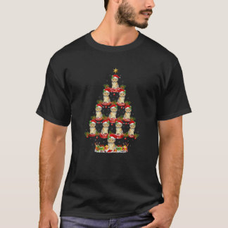 T-shirt Sheltie Chien Xmas Arbre Éclairage Sheltie Noël T