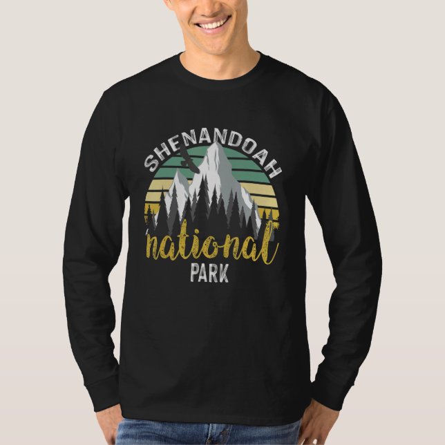 T-shirt Shenandoah National Park Nature Souvenir Mountains (Devant)