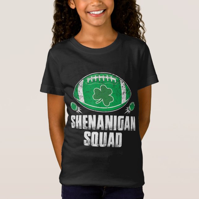 T-Shirt Shenanigan Squad St Patricks Day Funny American F (Devant)
