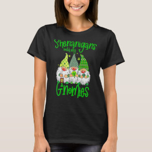 T-shirt Shenanigans Avec Mes Gnomies St Patrick S Day Gnom
