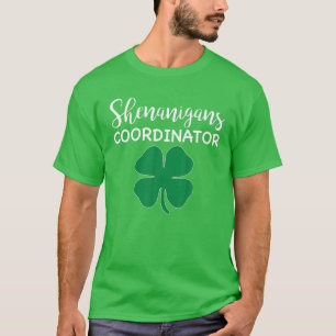 T-shirt Shenanigans Coordinator Funny Shamrock St Patrick'