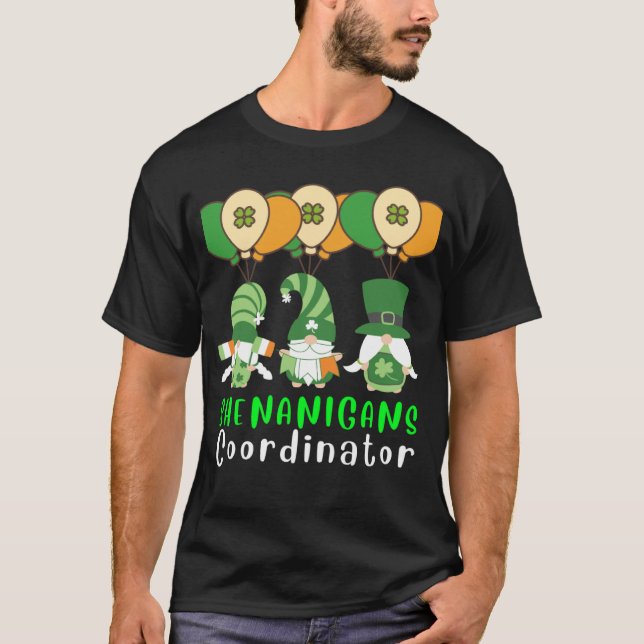T-shirt Shenanigans Coordinator Leprechaun Unicorn Dabbing (Devant)
