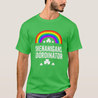 T-shirt Shenanigans Coordonnateur Rainbow Funny Enseignant